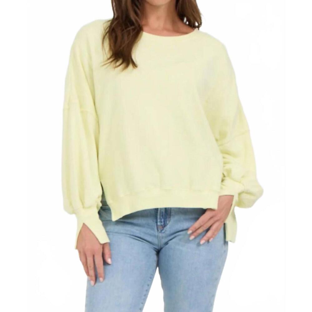 NEW DEAR JOHN DENIM trenton sweatshirt in wax yellow